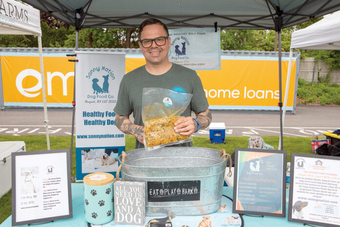 HEALTHY ALTERNATIVE: Ricky Acain launched Sonny Nation Dog Food Co. in Middletown after he started making “human grade” food for his dogs when he discovered their stomachs weren’t reacting well to the kibble he fed them.  PBN PHOTO/KATE WHITNEY LUCEY
