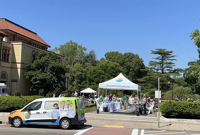 WOOD RIVER HEALTH SERVICES INC. says there were plenty of people in Wilcox Park for its Head to Toe Wellness Fair on June 1. / COURTESY WOOD RIVER HEALTH SERVICES INC.