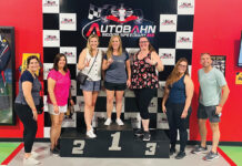 Landings Real Estate Group LLC START YOUR ENGINES: Landings Management LLC employees hold a gathering at Autobahn Indoor Speedway.
COURTESY LANDINGS MANAGEMENT LLC