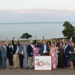 THE CLASS OF 2023 honorees pose Thursday during Providence Business News' 40 Under Forty Awards event at Aldrich Mansion in Warwick. / PBN PHOTO/MIKE SKORSKI