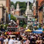 PROVIDENCE MAYOR Brett P. Smiley announced Wednesday that PVDFest will have block parties downtown on Sept. 8, the first night of the city's three-day arts event. / COURTESY PVDFEST