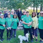 SUPPORTING MENTAL HEALTH: ­Employees for Groov-Pin Corp. in Smithfield gather for the 2022 National Alliance of Mental Illness Rhode Island’s NAMI Walk at Roger Williams Park in Providence. COURTESY GROOV-PIN CORP.
