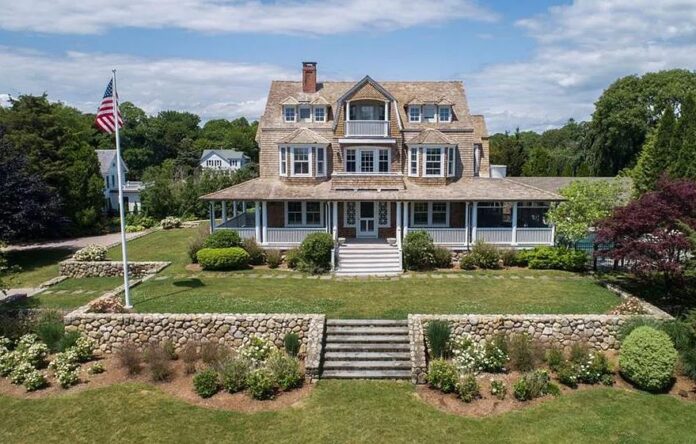 HIGHLAND LODGE, at 2 Ninigret Ave. in Westerly, was purchased by Fox Sports Radio's Colin Cowherd and his wife, Anne, for $8.5 million. / COURTESY LILA DELMAN REAL ESTATE INC.