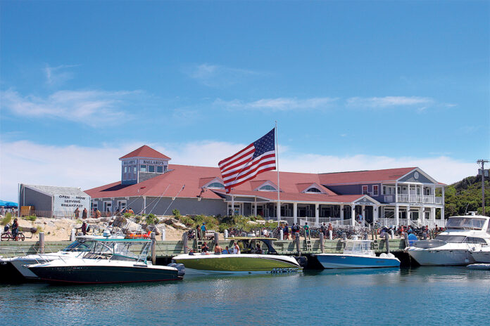 THE R.I. COASTAL RESOURCES Management Council has fined Ballard’s Beach Resort a total of $50,000 for what the panel says are unauthorized tiki bars, fences, and other amenities on the beach outside the bar. / PBN FILE PHOTO/K. CURTIS