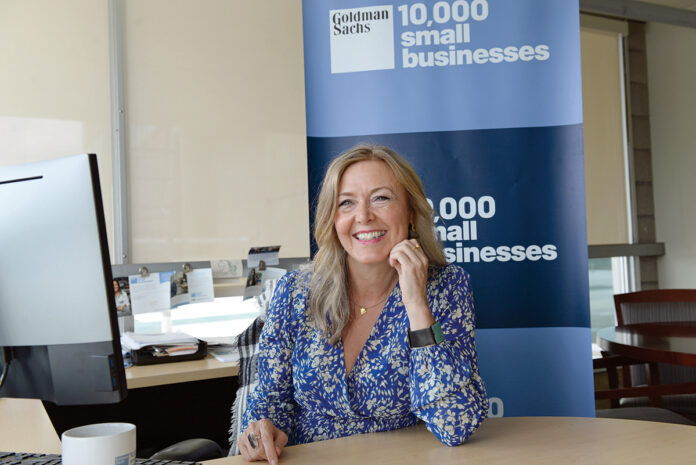 OPEN FOR BUSINESS: In leading the Goldman Sachs 10,000 Small Businesses program at the Community College of Rhode Island, Karina Holyoak Wood has helped more than 400 small-business owners take their operations to the next level.
PBN PHOTO/ELIZABETH GRAHAM OPEN FOR BUSINESS: In leading the Goldman Sachs 10,000 Small Businesses program at the Community College of Rhode Island, Karina Holyoak Wood has helped more than 400 small-business owners take their operations to the next level.
PBN PHOTO/ELIZABETH GRAHAM