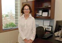 Virginia Roberts, Webster Bank N.A. senior managing director BUILDING CREDIT: Virginia Roberts, Webster Bank N.A.’s senior managing director, says she has been buoyed by mentors and advocates to rise through the ranks within financial services.
PBN PHOTO/ELIZABETH GRAHAM