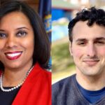 LT. GOV. SABINA MATOS' campaign has filed Friday a complaint with the U.S. Federal Elections Commission against fellow congressional candidate Aaron Regunberg, right, over allegations of improper coordinations with a family super political action committee. / COURTESY SABINA MATOS AND AARON REGUNBERG