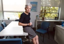 Sarah Dinklage, Rhode Island Student Assistance Services/Coastline EAP founding director and CEO CONTINUED GROWTH: Sarah Dinklage, Rhode Island Student Assistance Services/Coastline EAP’s founding director and CEO, has grown the organization from a seven-school pilot program to serving more than 55,000 students in 80 middle and high schools.
PBN PHOTO/RUPERT WHITELEY
