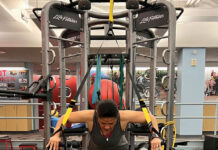 CVS Health Corp. employees take a virtual trip toward feeling better FEELING FIT: CVS Health Corp. employee Angelique Mendez utilizes an aerobics machine at the company’s on-site fitness facility.
COURTESY CVS HEALTH CORP.