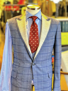 THE PAYOFF: Custom clothing takes time to make, so don’t expect it to be ready overnight. But the benefits will be numerous.
COURTESY MARC ALLEN FINE CLOTHIERS