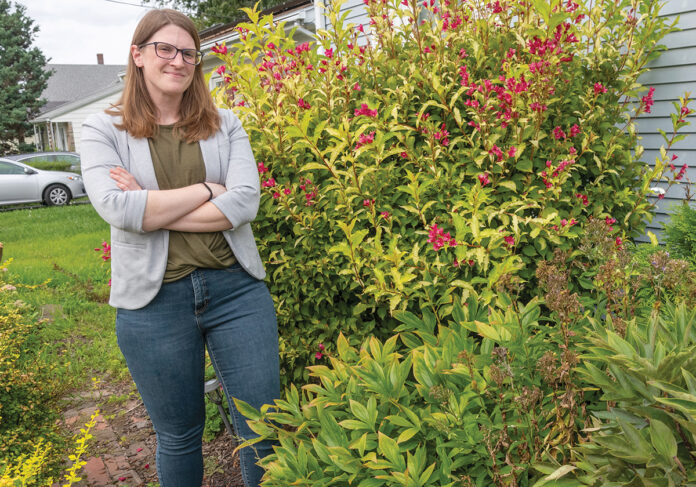 THE PAYOFF: Jennifer Magaw can relate to the confusion many people with student loans are feeling about the on-again, off-again plans for loan forgiveness. For a long time, she felt anxiety about more than $100,000 in debt she had after finishing law school.   PBN PHOTO/MICHAEL SALERNO