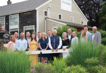 ON THE REBOUND: Lafrance Hospitality staff members gather in front of Bittersweet Farm Restaurant and Tavern in Westport, one of five restaurants run by the family-owned company. Lafrance more than doubled its revenue in 2022 compared with 2020. COURTESY LAFRANCE HOSPITALITY