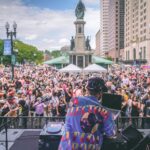THE CROWDS that showed up at previous PVDFests downtown didn't materialize this year at the 195 District Park, in part because of miserable weather. But some say the festival needs to move back to downtown. / COURTESY PVDFEST