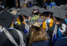 THE UNIVERSITY OF RHODE ISLAND is introducing a new fall graduation ceremony for students, which will take place Dec. 16 at the Ryan Center. / COURTESY UNIVERSITY OF RHODE ISLAND/NORA LEWIS