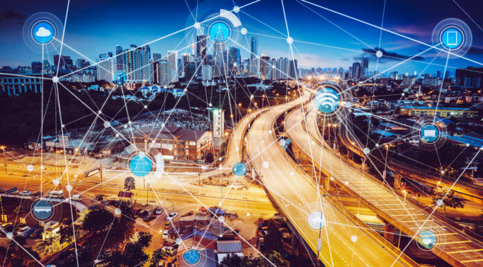 Smart,City,And,Wireless,Communication,Network,,Abstract,Image,Visual,,Internet
