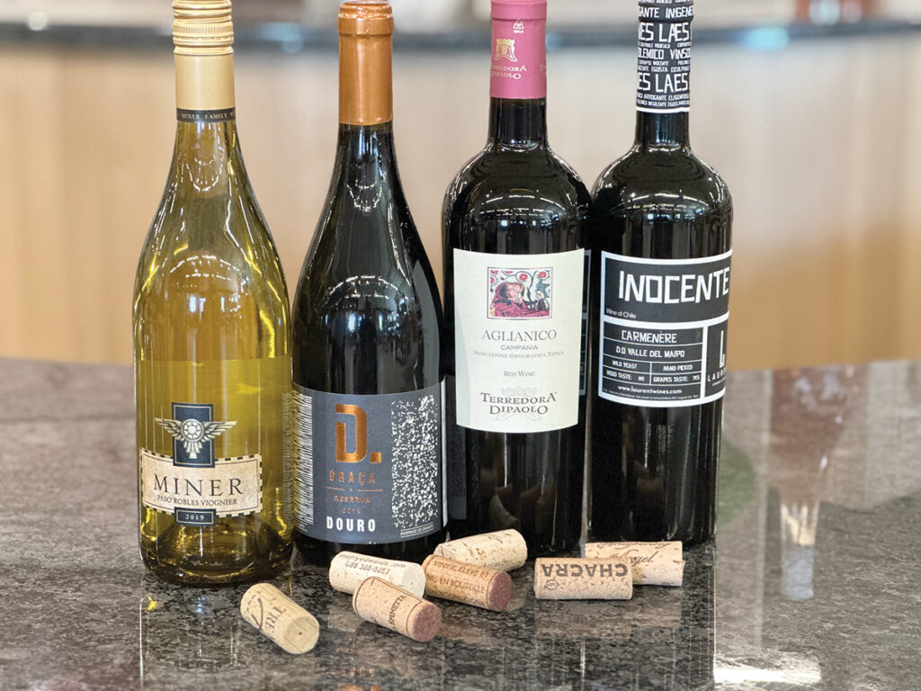 HEARTY SELECTION: These are some of the wines that are a good fit with the change of season.  COURTESY JESSICA NORRIS GRANATIERO