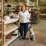 TRIAL BY FIRE: Elizabeth Welch started her Providence ceramics studio, Anyhow Studio, in 2021 after sensing there was a need for instruction on ceramics beyond beginner-level courses.  PBN PHOTO/RUPERT WHITELEY