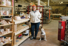 After leap of faith, ceramics studio takes shape TRIAL BY FIRE: Elizabeth Welch started her Providence ceramics studio, Anyhow Studio, in 2021 after sensing there was a need for instruction on ceramics beyond beginner-level courses.
PBN PHOTO/RUPERT WHITELEY