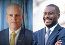 Voters go to polls to select new congressman, school bond measures FROM LEFT, Republican candidate Gerry W. Leonard Jr. and Democratic candidate Gabe Amo are now at the mercy of voters in the state's 1st Congressional District choosing who their next congressman will be on Tuesday. / COURTESY GERRY W. LEONARD JR. AND GABE AMO