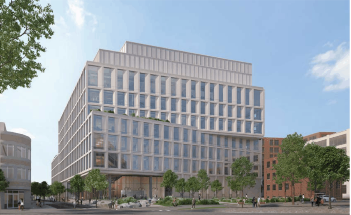 Screenshot 2023-12-19 at 12.02.31 PM Renderings of Brown University's proposed Integrated Life Science Building, which the Providence Downtown Design Review Committee signed off on Dec. 11/Courtesy of TenBerke Architects D.P.C.