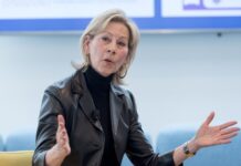 Bryant University names first woman chairperson for board of trustees D. ELLEN WILSON has been named the new chairperson for the Bryant University's board of trustees. She is also the first woman board chair in the university's history. / COURTESY BRYANT UNIVERSITY