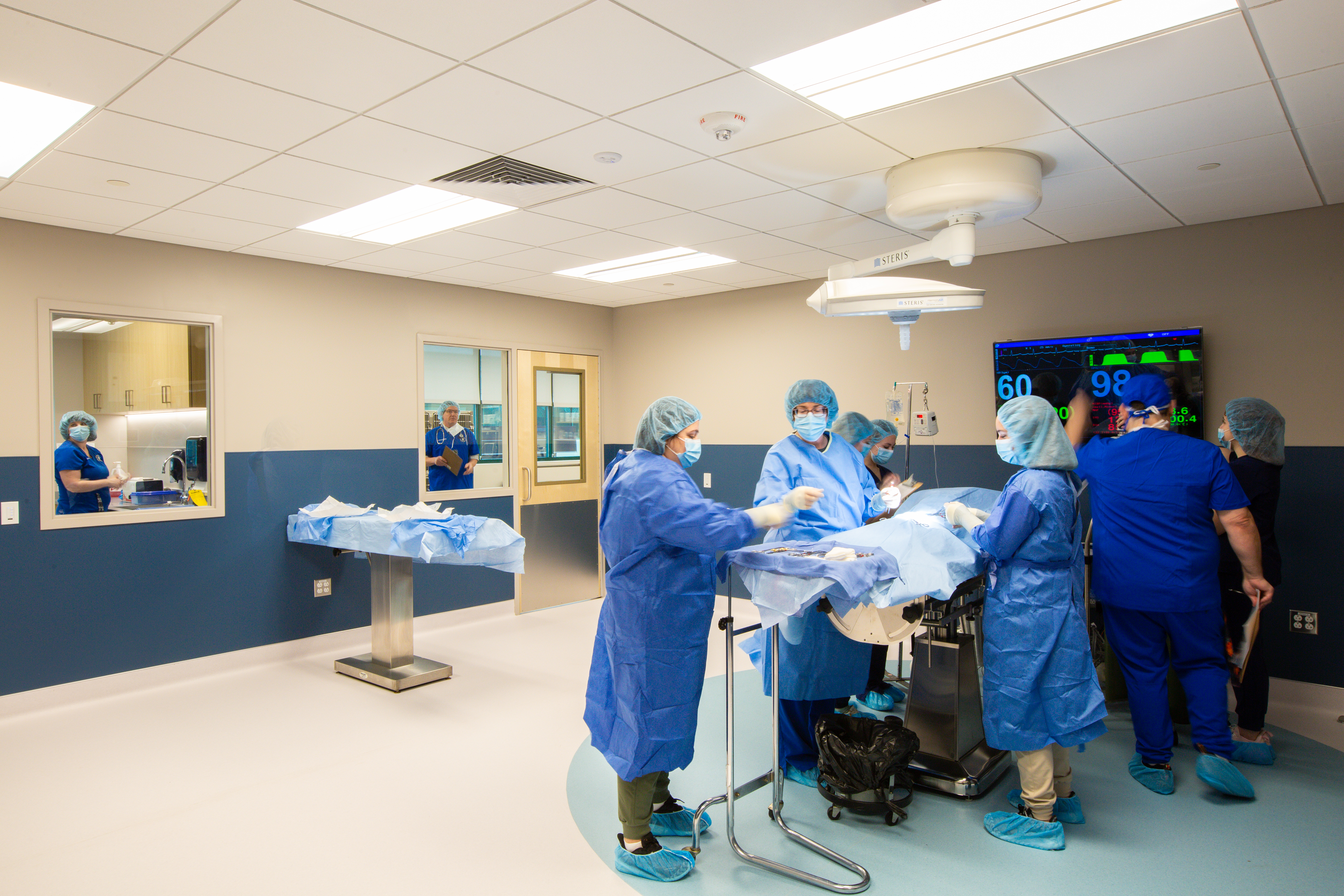 SURGICAL SUITES are part of the New England Institute of Technology's new 11,000-square-foot veterinary technology learning lab at the East Greenwich campus. / COURTESY NEW ENGLAND INSTITUTE OF TECHNOLOGY