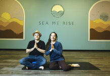 ALL-INCLUSIVE: Nancy, left, and Kristen Ocasio opened their Sea Me Rise yoga studio in Bristol last year because they wanted to bring a sense of “unity and diversity” to the community. PBN PHOTO/RUPERT WHITELEY