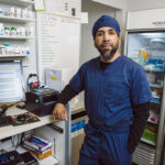 BACK WHERE IT STARTED: ­Eugenio Fernandez Jr. operates Asthenis Pharmacy in Providence’s West End, near where he grew up. Part of the mission of his business is to provide reliable health information to communities that often struggle to get that information.  PBN PHOTO/RUPERT WHITELEY