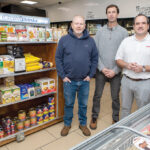 ANOTHER ANCHOR: Market on Broadway co-owners, from left, Hank Whitin, Rich Willis and Joseph Fitzpatrick hope their store becomes an anchor in the neighborhood. PBN PHOTO/KATE WHITNEY LUCEY