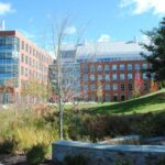 THE UNIVERSITY OF RHODE ISLAND has received a $7 million gift from Cherubina “Ruby” DeChristofaro, wife of the late Joseph DeChristofaro to advance molecular and neuroscience research at the university. Also, URI's Center for Biotechnology and Life Sciences building, pictured, will be renamed in honor of the DeChristofaros and their seven-figure gift. / COURTESY UNIVERSITY OF RHODEI SLAND