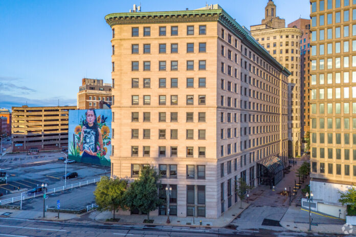 PROVIDENCE'S FIRST SKYSCRAPER at 10 Weybosset St., commonly known as the 
