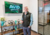 NEW DIGS: Thomas Finn, CEO of AVID Products Inc., stands in the company’s new headquarters in Providence. AVID recently relocated from Middletown.  PBN PHOTO/MICHAEL SALERNO