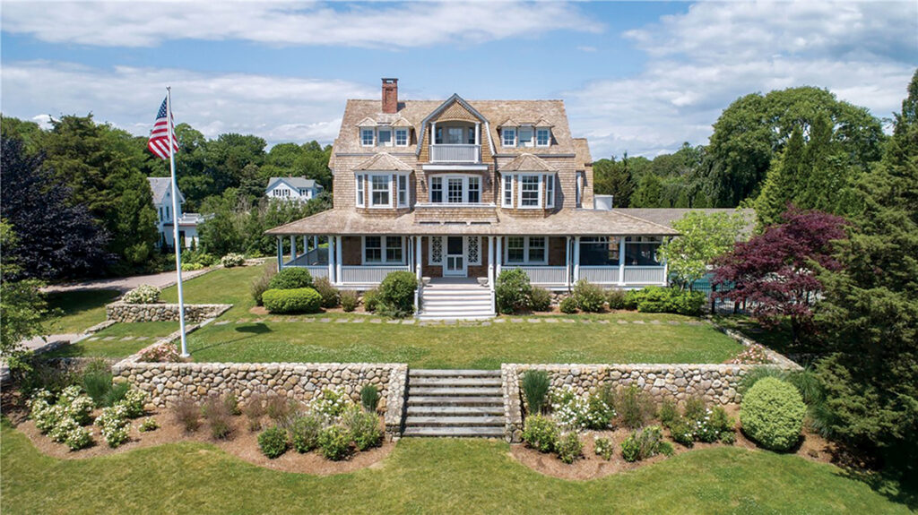 6 Highland Lodge | 2 Ninigret Ave. | Westerly  Price: $8,500,000 | Date of sale: Aug. 10, 2023 Buyers: Colin and Ann Cowherd Seller: Steven C. Tighe Broker(s): Lila Delman Compass (buyer and seller) Year built: 1900 | Bathrooms: 5 full, 1 half | Bedrooms: 8 Living space: 5,168 square feet  Previous price: Sold for $1,750,000 in 2001 / COURTESY LILA DELMAN COMPASS