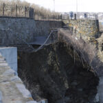 THE CITY OF NEWPORT will receive $5 million in federal funds to support repairs to its Cliff Walk, which partially collapsed in 2022. Rhode Island is expected to get more than $32 million in federal funding to finance 29 community projects across the state. / COURTESY SALVE REGINA UNIVERSITY VIA AP