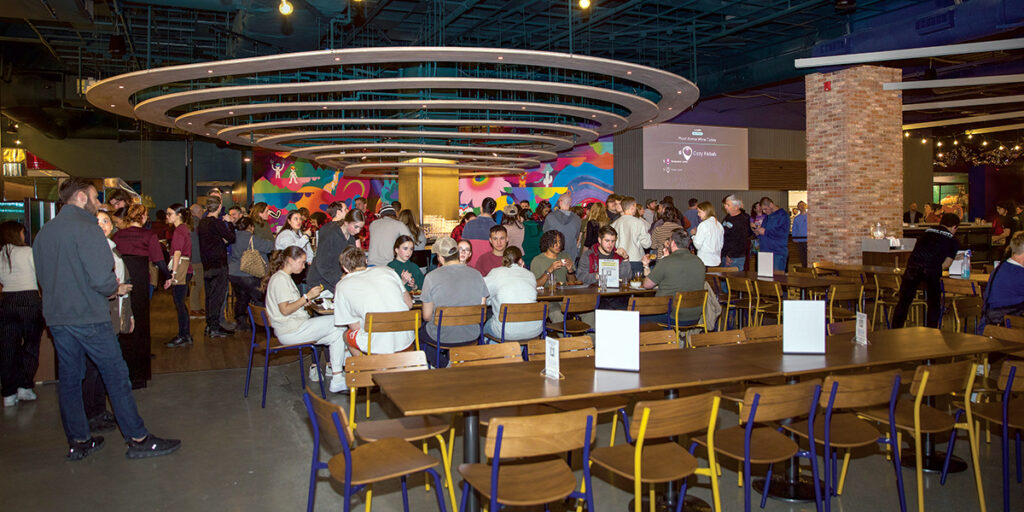 FOOD BEFORE GAMES: One of the dining areas at Level99 in Providence Place.
COURTESY LEVEL99