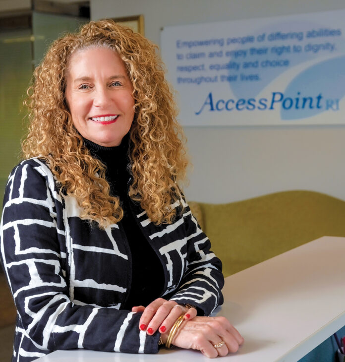 Tracey Cunningham-Martins was named CEO and president of Cranston-based AccessPoint RI in 2022. She previously served as associate director of employment for the R.I. Department of Behavioral Healthcare, Developmental Disabilities and Hospitals. / PBN PHOTO/MICHAEL SALERNO