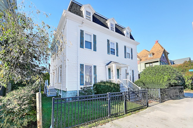A THREE-UNIT RESIDENTIAL property totaling 4,300 square feet of living space at 13 Rhode Island Ave. in Newport recently sold for $1.2 million. / COURTESY RESIDENTIAL PROPERTIES LTD.