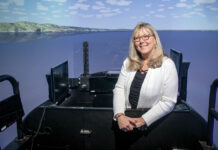 SITUATION ROOM: Among her roles with the Naval Undersea Warfare Center Division Newport, Shelley McInnis is involved in developing combat system trainers, which teach submarine crews in environments that replicate as closely as possible what they will find on actual subs.  COURTESY NAVAL UNDERSEA WARFARE CENTER DIVISION NEWPORT