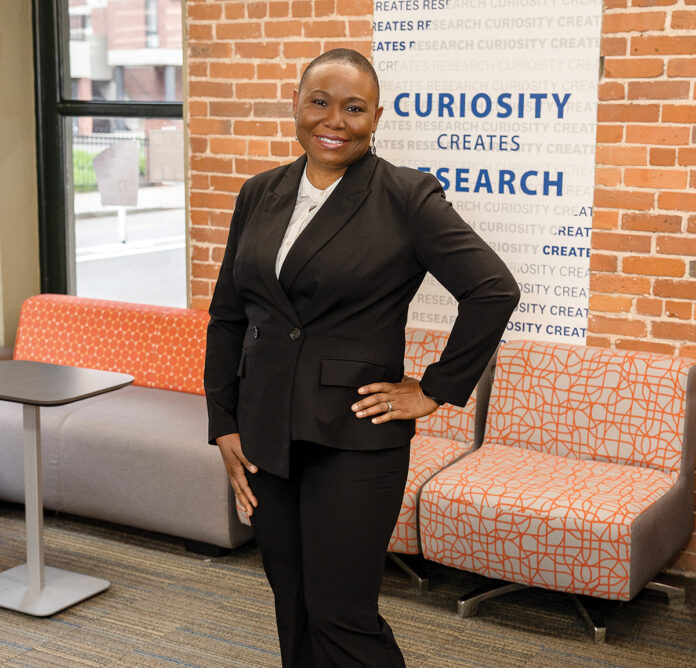THINKING AHEAD: Ezenwayi Amaechi Ejiribe, entrepreneurial professor at Johnson & Wales University, encourages students to learn beyond the traditional classroom.  PBN PHOTO/TRACY JENKINS
