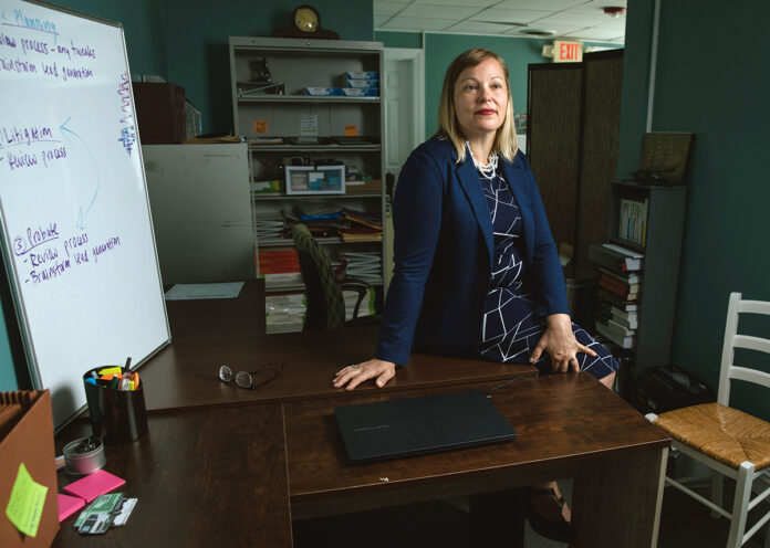 BLAZING A TRAIL: As Rhode Island’s cannabis sector has gained traction, attorney Megan Sheehan has been growing her legal practice, Green Path Legal, right along with it.  PBN FILE PHOTO/RUPERT WHITELEY