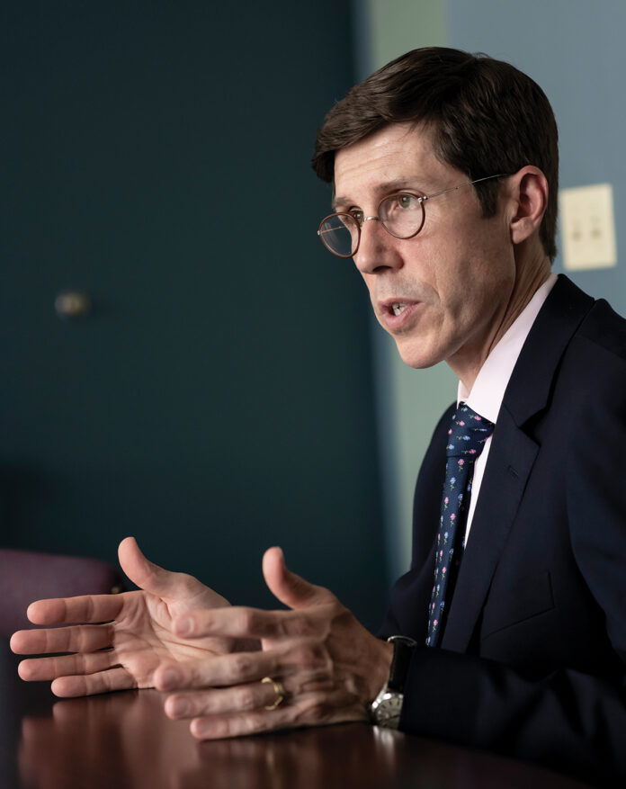 PROVIDENCE MAYOR Brett P. Smiley announced Wednesday a new city-run home repair program to assist low-income residents to make needed repairs to their properties. / PBN FILE PHOTO/MICHAEL SALERNO