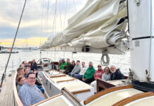 Brave River Solutions Inc. SAILING AWAY: Brave River Solutions Inc. employees take in a local sunset sailing trip.
COURTESY BRAVE RIVER SOLUTIONS INC.
