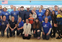 The Washington Trust Co. STRIKE IT RICH: The Washington Trust Co. volunteers participate in Junior Achievement’s Achieve-A-Bowl event at Lang’s Bowlarama Inc. in Cranston, raising more than $1,500 in support of the organization’s efforts.
COURTESY THE WASHINGTON TRUST CO.