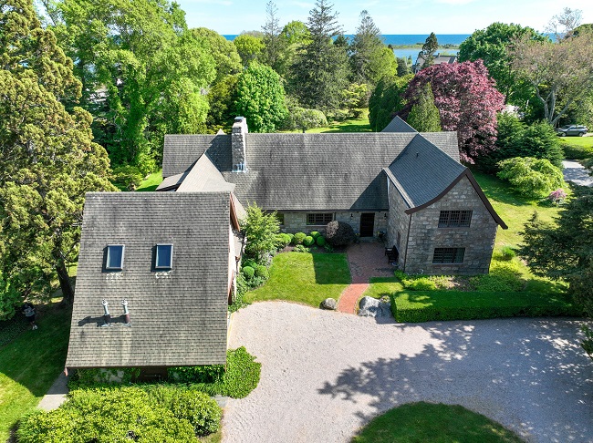 A TUDOR-STYLE HOME known as Walhalla at 84 Wagner Road near Quonnie Pond in Westerly recently sold for $2.75 million. / COURTESY MOTT & CHACE SOTHEBY'S INTERNATIONAL REALTY