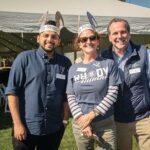 TIME TO GIVE: From left, University of Rhode Island Foundation & Alumni Engagement employees Karan Salunkhe, Patricia Gross and Leo Perrone participate in the university’s Day of Giving back in September.  COURTESY UNIVERSITY OF RHODE ISLAND FOUNDATION & ALUMNI ENGAGEMENT