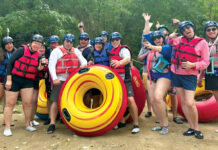Automated Business Solutions Inc. ON THE WATER: Automated Business Solutions Inc. staffers gather for a recent rafting and tubing trip.
COURTESY AUTOMATED BUSINESS SOLUTIONS INC.