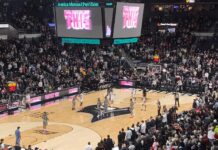 THE FRIAR FAMILY COLLECTIVE, the name, image and likeness fundraising group supporting Providence College athletics, will hold its inaugural "AMP Experience," allowing groups to play basketball on the floor at the Amica Mutual Pavilion in Providence, from July 23-26. / PBN PHOTO/JAMES BESSETTE