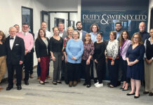 Duffy & Sweeney Ltd. BEING WELL: Duffy & Sweeney Ltd. holds multiple fun events for employees, including a Wellness Week to promote workplace health.
COURTESY DUFFY & SWEENEY LTD.