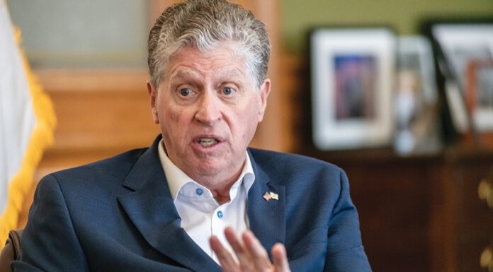 McKee-2 (1) GOV. DANIEL J. MCKEE’S job approval rating is 37% in the COVID-19 Consortium for Understanding the Public’s Policy Preferences Across States latest poll conducted between April and May. / PBN FILE PHOTO/MICHAEL SALERNO