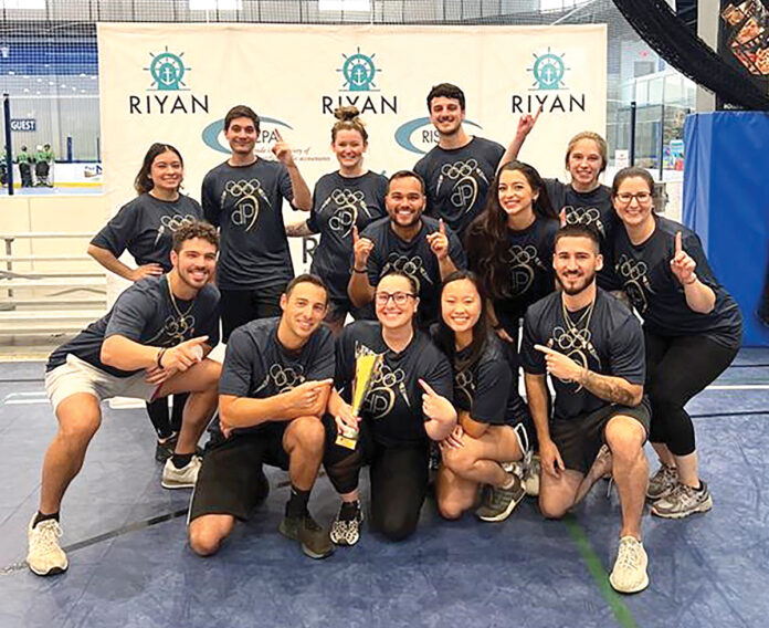 CLAIMING VICTORY: Employees from DiSanto, Priest & Co. celebrate winning the Rhode Island Society of Certified Public Accountants Olympics.
COURTESY DISANTO, PRIEST & CO. CLAIMING VICTORY: Employees from DiSanto, Priest & Co. celebrate winning the Rhode Island Society of Certified Public Accountants Olympics.
COURTESY DISANTO, PRIEST & CO.